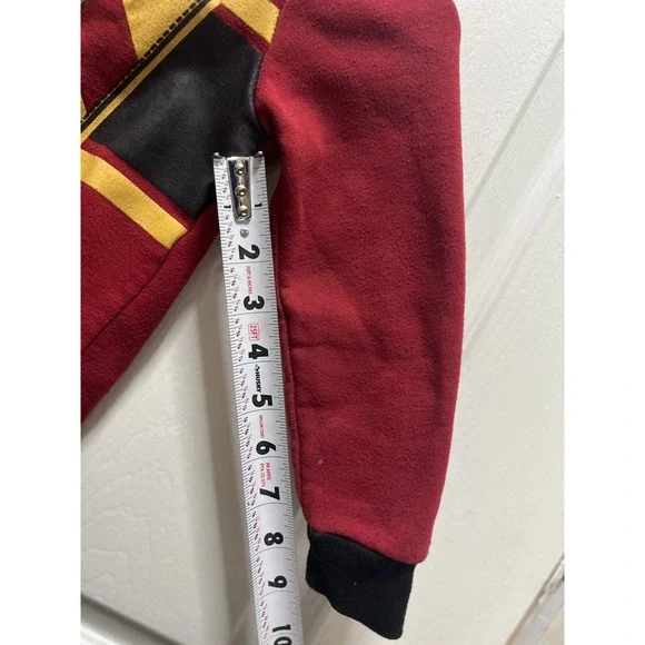 Harry Potter Gryffindor Jacket Hoodie Kids Size 4/5 Red & Black - Picture 3 of 8